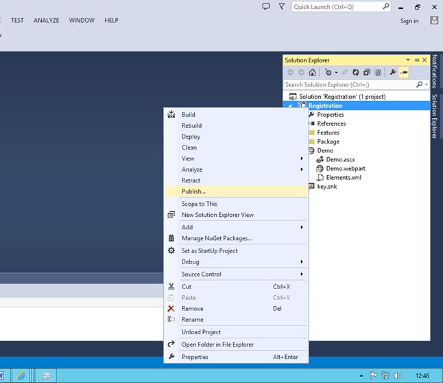 Right click on the project